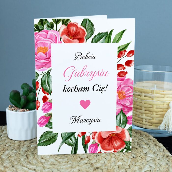 Kartka na Dzień Babci, kocham Cię!