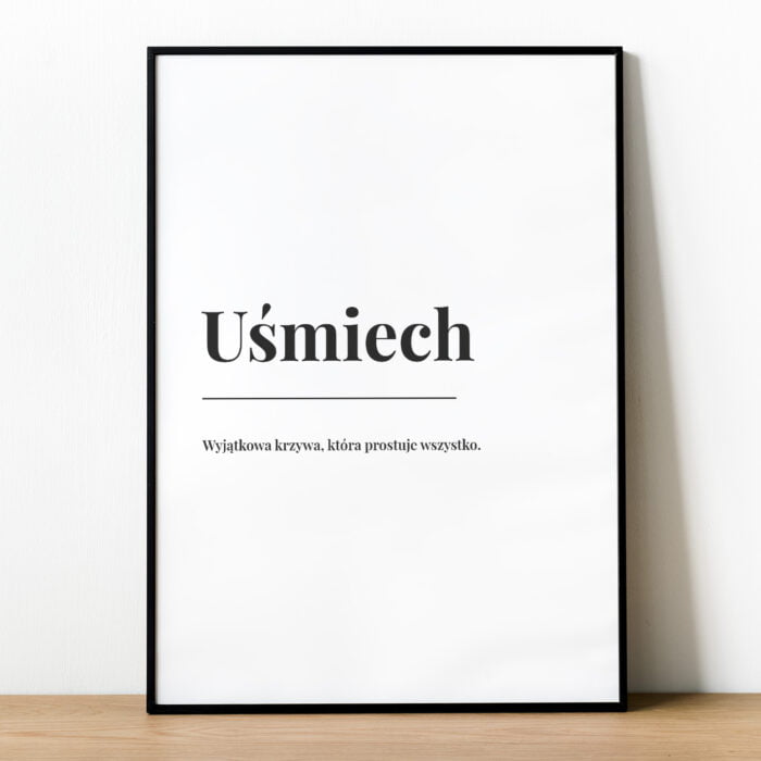 Plakat DEFINICJA UŚMIECHU