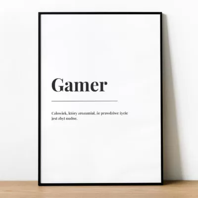 Plakat DEFINICJA GAMERA