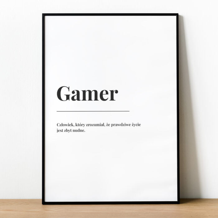 Plakat DEFINICJA GAMERA