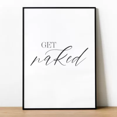 Plakat GET NAKED