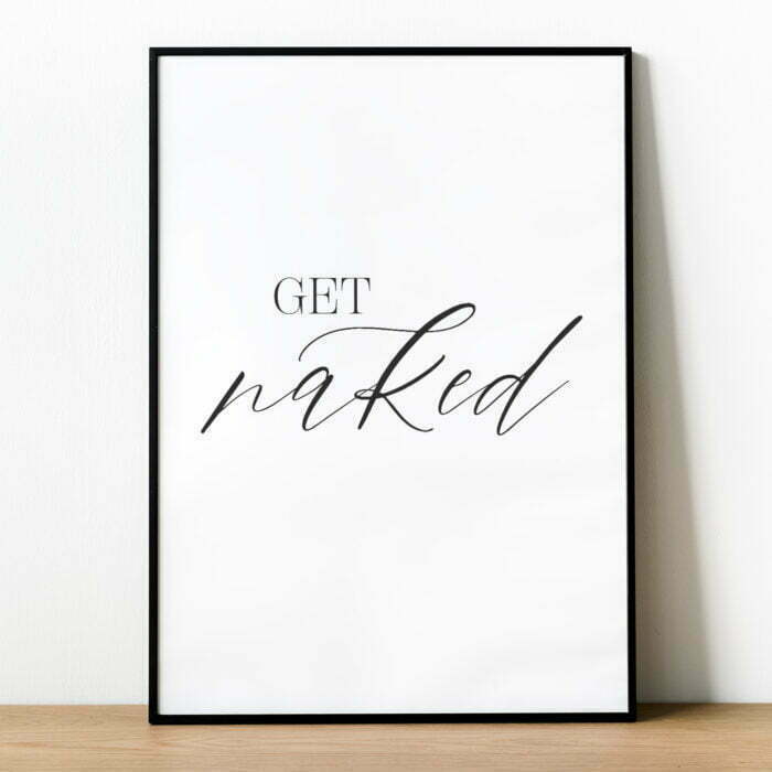 Plakat GET NAKED