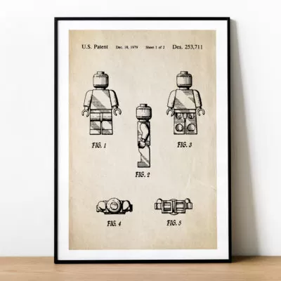 Plakat PATENT- LUDZIK LEGO
