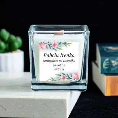 Świeca, prezent na Dzień Babci.