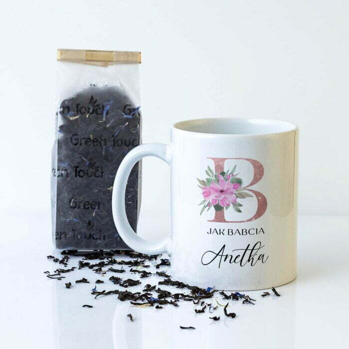 Kubek personalizowany z herbatą, dla babci