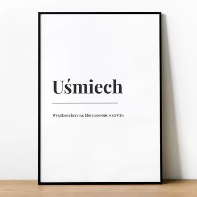 Plakat DEFINICJA UŚMIECHU