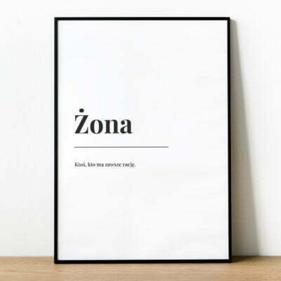 Plakat DEFINICJA ŻONY
