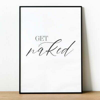 Plakat GET NAKED