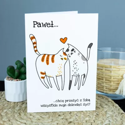 Personalizowana kartka 9 żyć