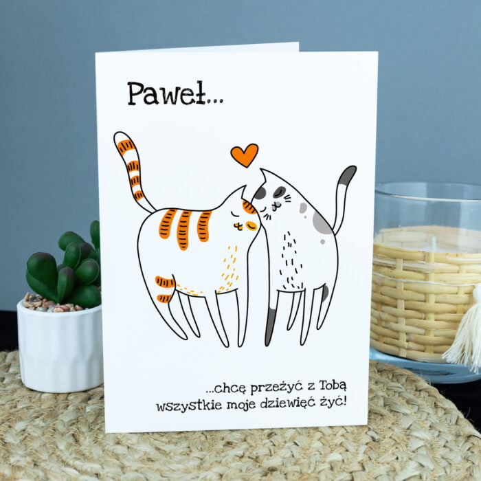 Personalizowana kartka 9 żyć