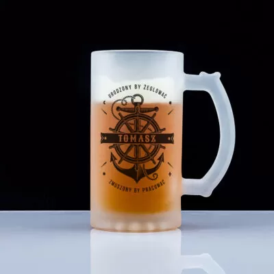 Kufel z nadrukiem dla żeglarza