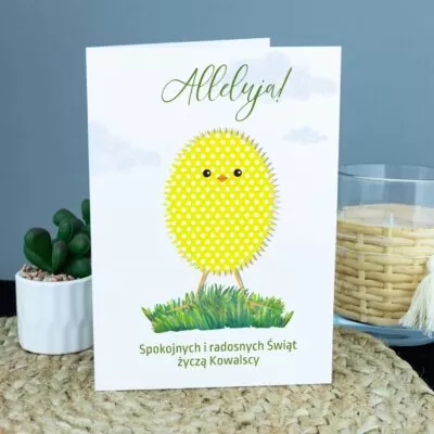 kartka świąteczna na Wielkanoc