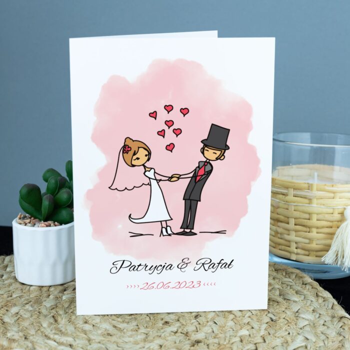 Kartka ślubna Nowożeńcy