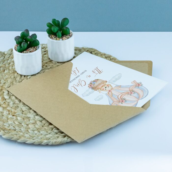 Kartka na narodziny IT'S A GIRL - obrazek 2