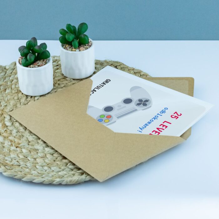 Kartka na urodziny dla gracza