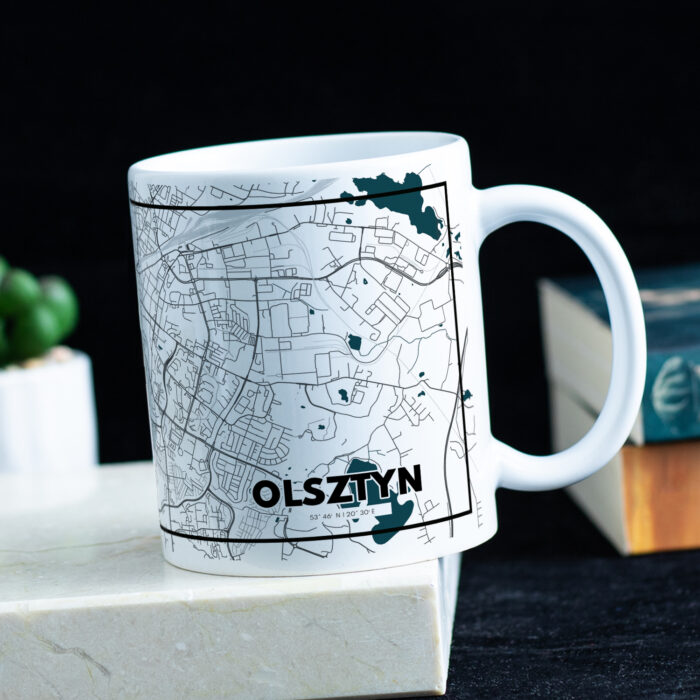 Kubek z mapą Olsztyna