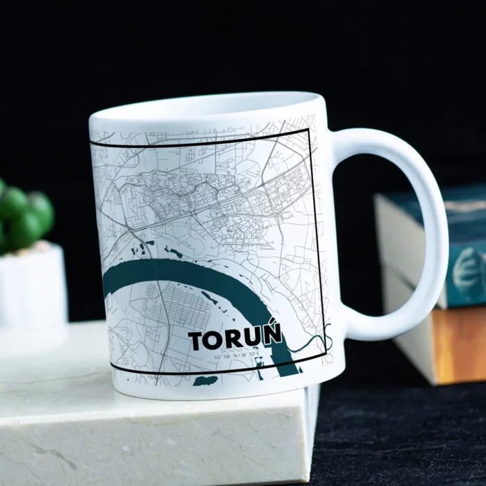 Kubek z mapą Torunia