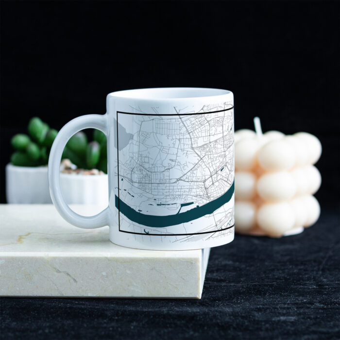 Kubek z mapą Torunia