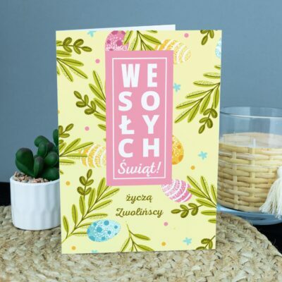 personalizowana kartka na wielkanoc