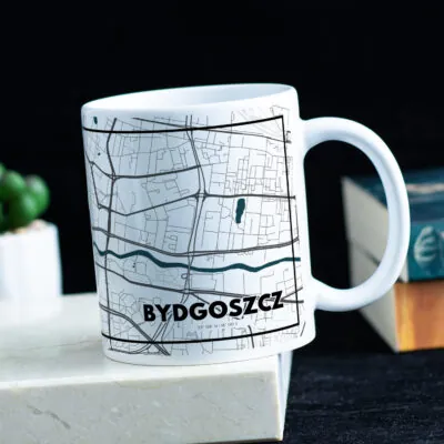 Kubek z mapą Bydgoszczy