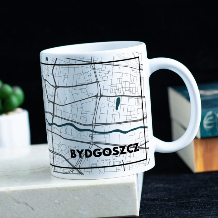 Kubek z mapą Bydgoszczy