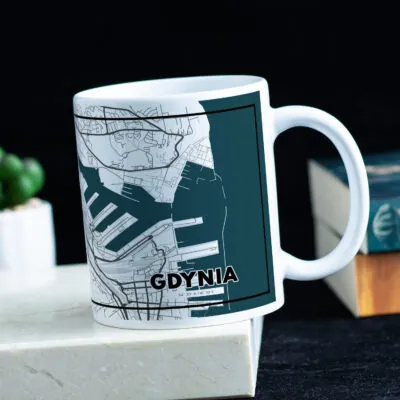 Kubek z mapą Gdyni