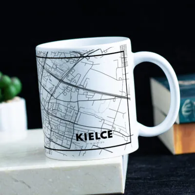 Kubek z mapą Kielc