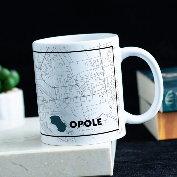kubek z mapą Opola