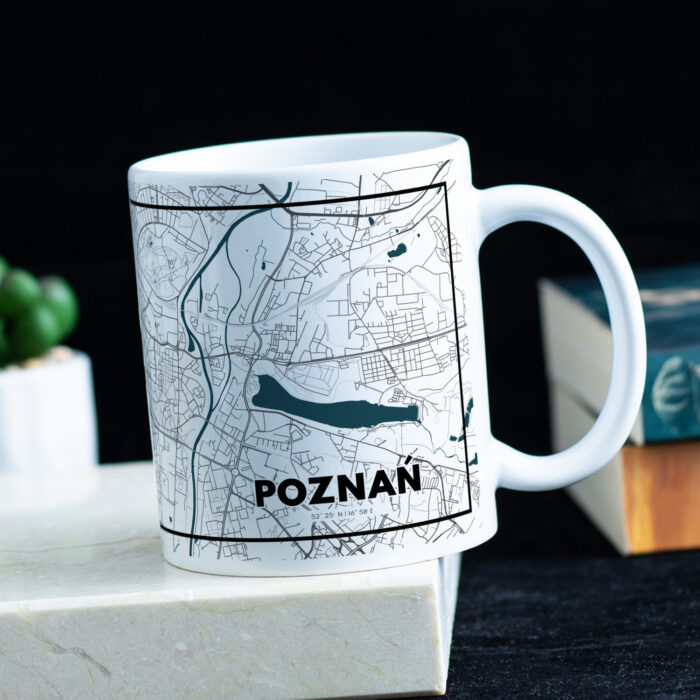 Kubek z mapą Poznania