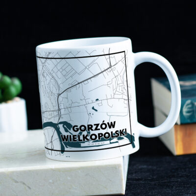 Kubek z mapą Gorzowa Wielkopolskiego