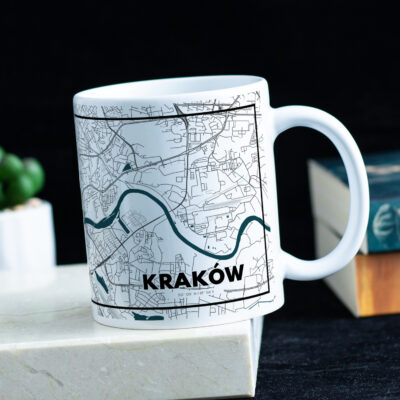 Kubek z mapą Krakowa