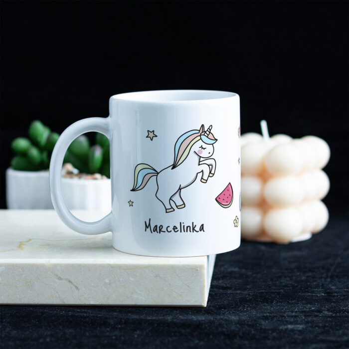 Kubek dla dziewczynki z jednorożcem