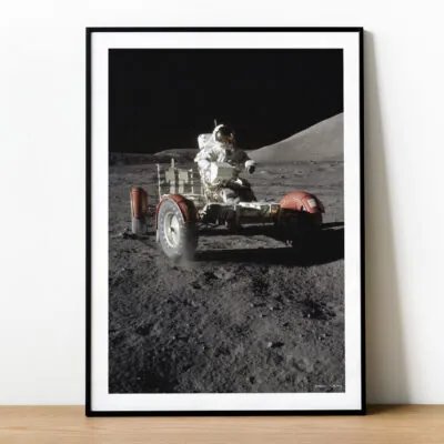 Plakat Apollo 17, pojazd księżycowy