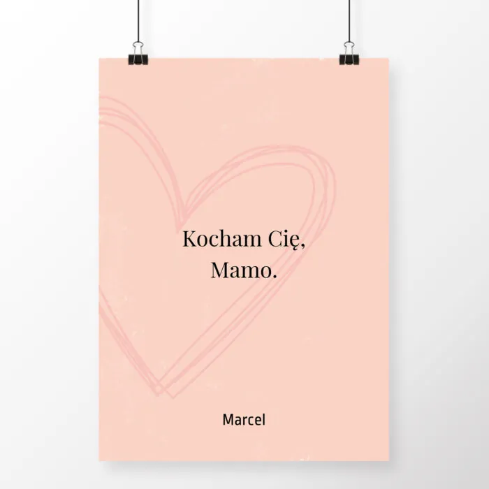 Plakat dla mamy na Dzień Mamy