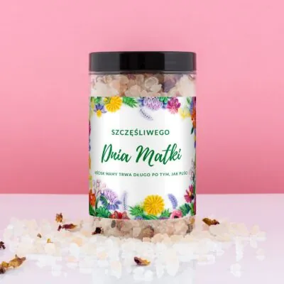 Sól z płatkami róż dla mamy dzień matki