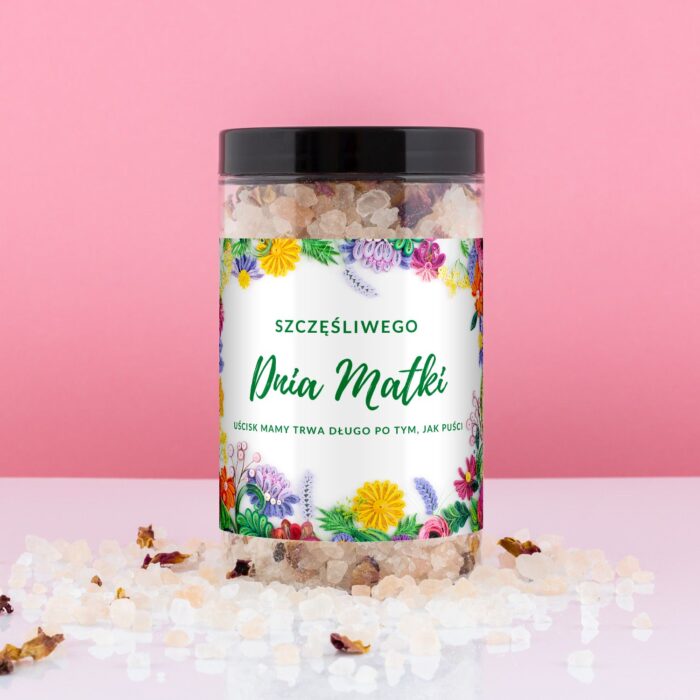 Sól z płatkami róż dla mamy dzień matki