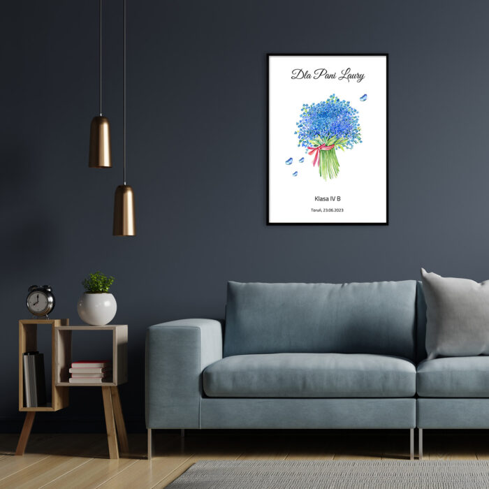 Plakat personalizowany BUKIET DLA NAUCZYCIELA - obrazek 2