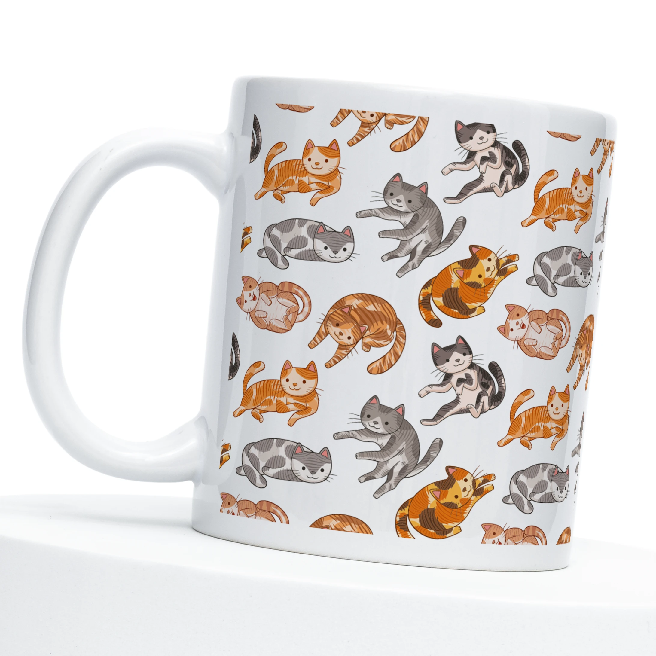 Kubek dla kociary I NEED COFFEE RIGHT MEOW