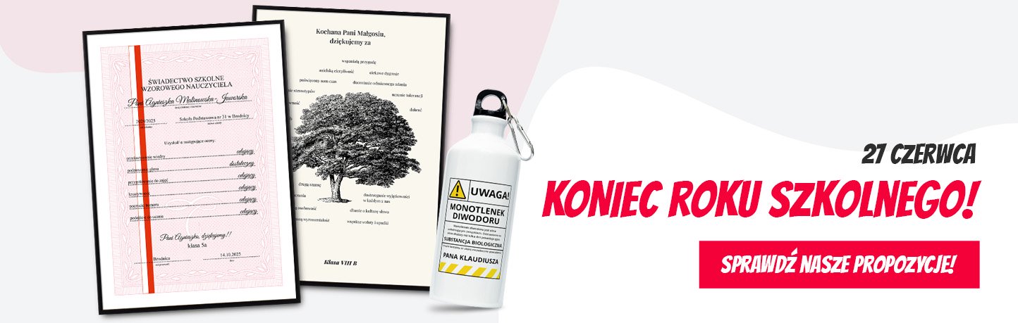 Baner na koniec roku szkolnego 2025