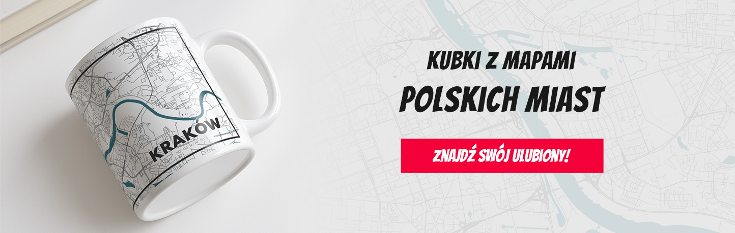 Baner desktop kubki z mapami