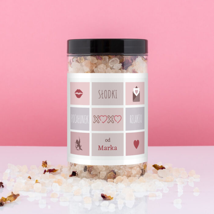 Sól do kąpieli SŁODKI POCAŁUNEK, prezent dla dziewczyny
