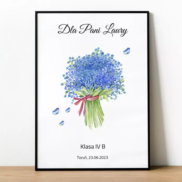 Plakat dla nauczyciela - bukiet