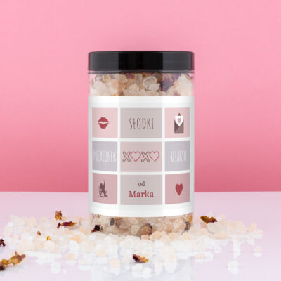 Sól do kąpieli SŁODKI POCAŁUNEK, prezent dla dziewczyny